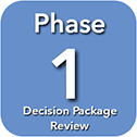 Phase 1: Decision Package Review button